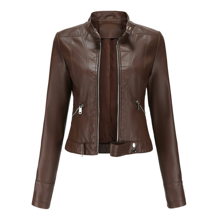 Iris | Faux Leather Moto Jacket for Women