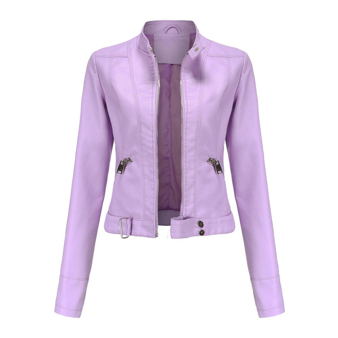 Iris | Faux Leather Moto Jacket for Women