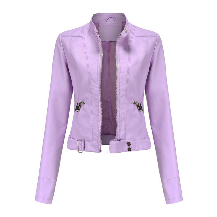 Iris | Faux Leather Moto Jacket for Women