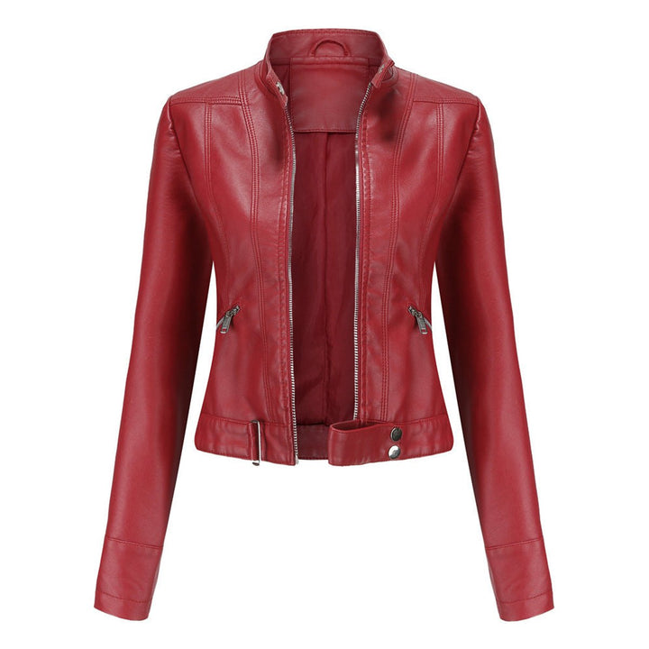 Iris | Faux Leather Moto Jacket for Women