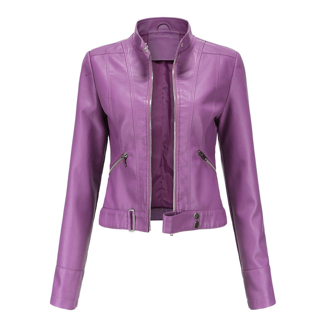 Iris | Faux Leather Moto Jacket for Women