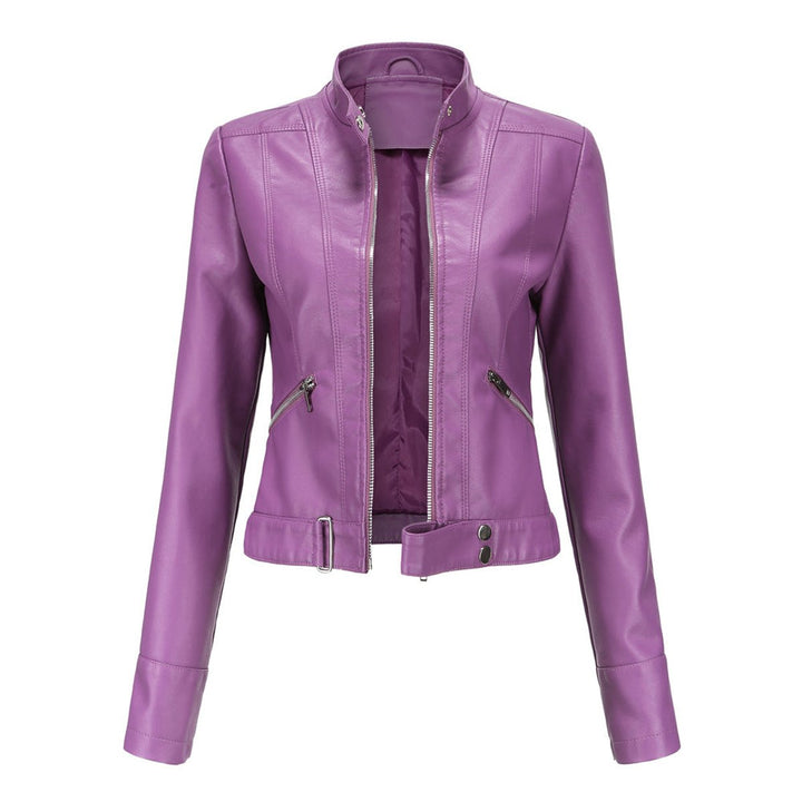 Iris | Faux Leather Moto Jacket for Women