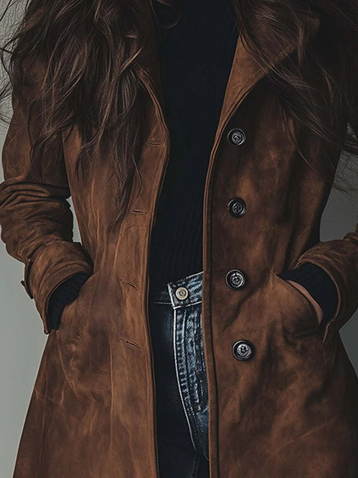 Georgia | Double-Breasted Trench Coat for Women