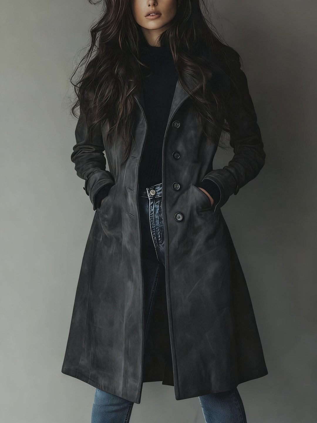 Georgia | Double-Breasted Trench Coat for Women