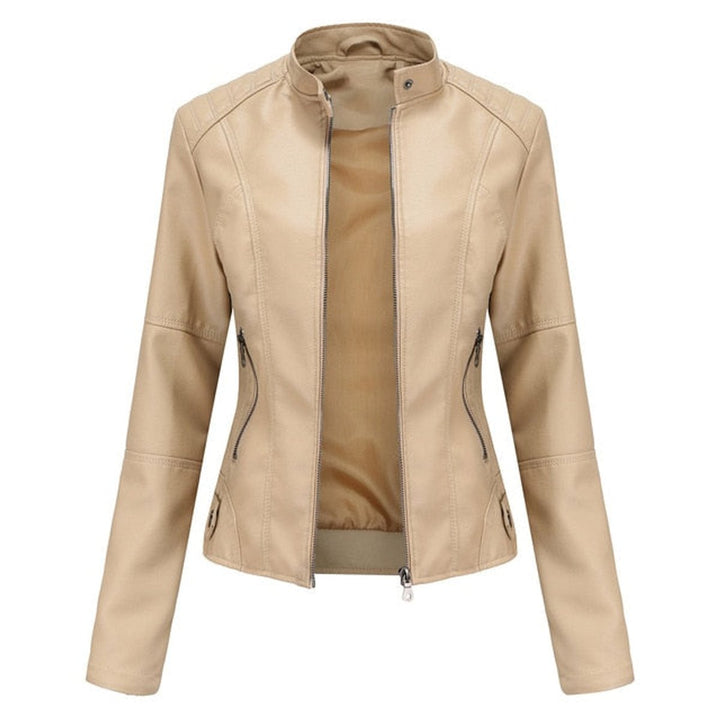 Elsie | Faux Leather Moto Jacket for Women