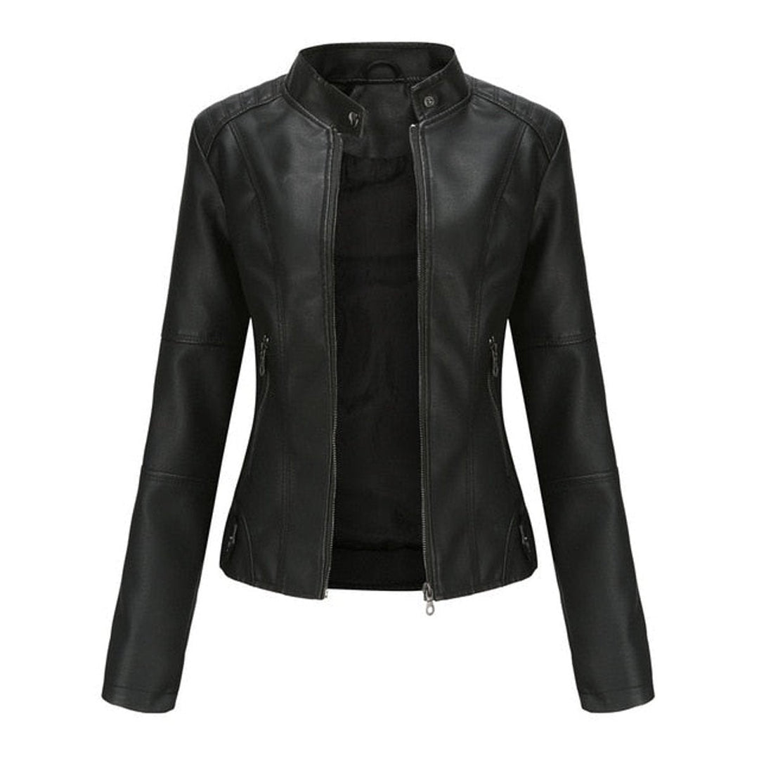 Elsie | Faux Leather Moto Jacket for Women