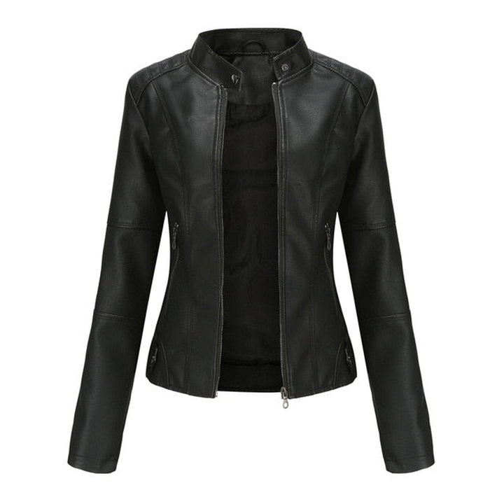 Elsie | Faux Leather Moto Jacket for Women