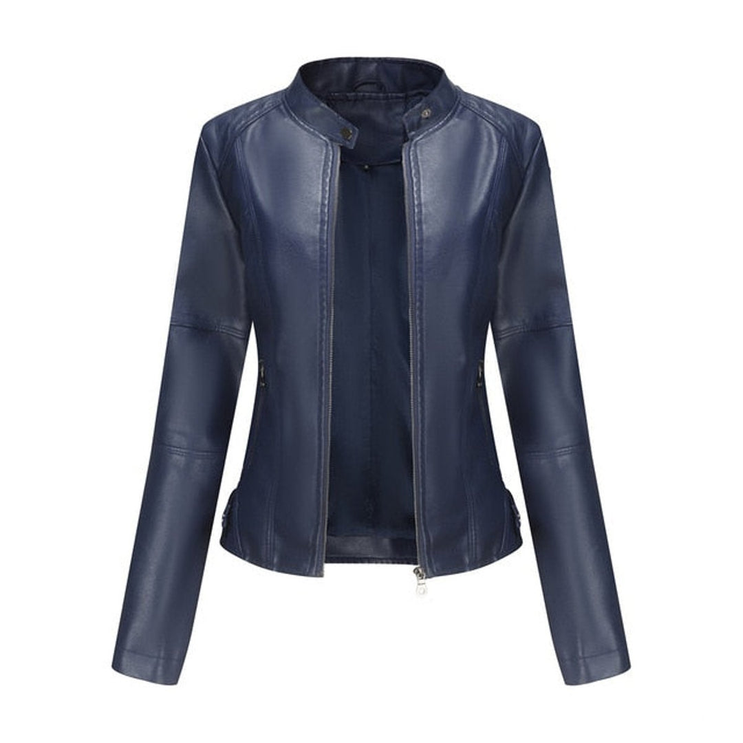 Elsie | Faux Leather Moto Jacket for Women