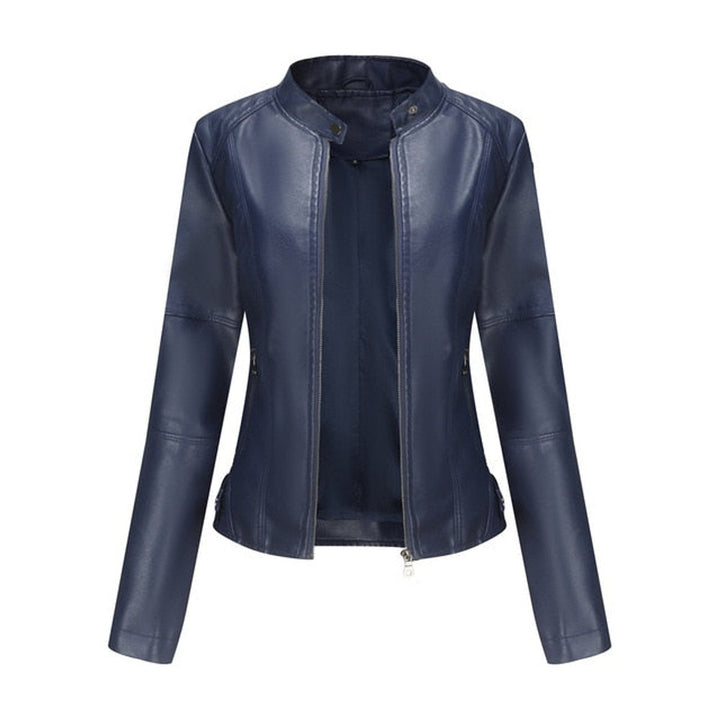 Elsie | Faux Leather Moto Jacket for Women
