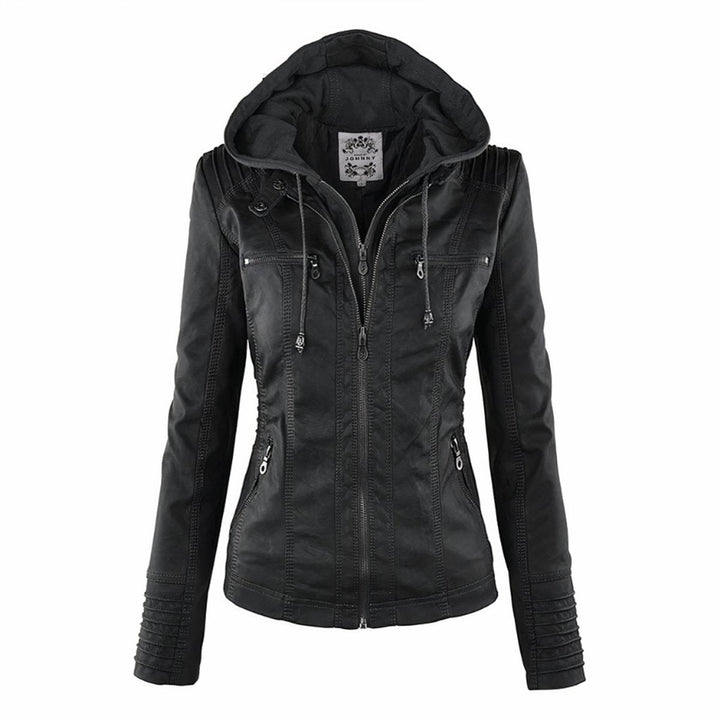 Cora | Faux Leather Moto Jacket for Women