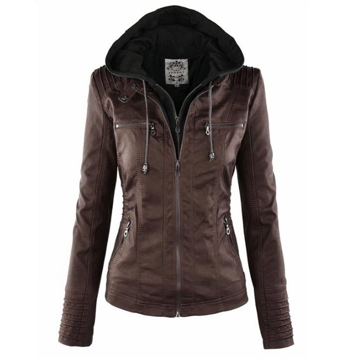 Cora | Faux Leather Moto Jacket for Women