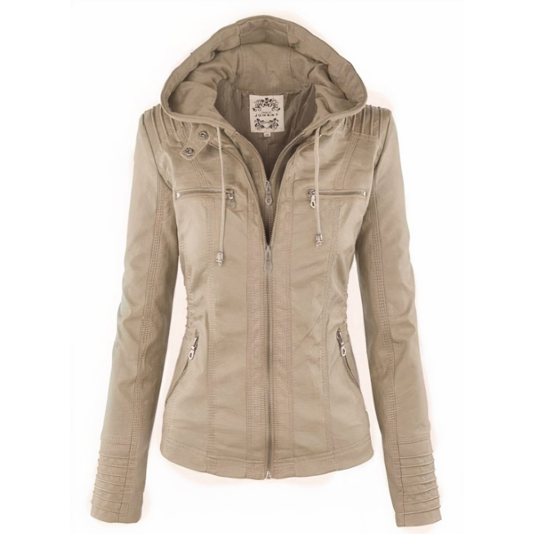 Cora | Faux Leather Moto Jacket for Women