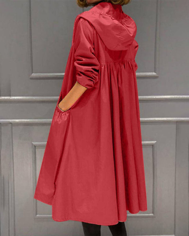 Bonnie | Long Hooded Trench Coat for Women