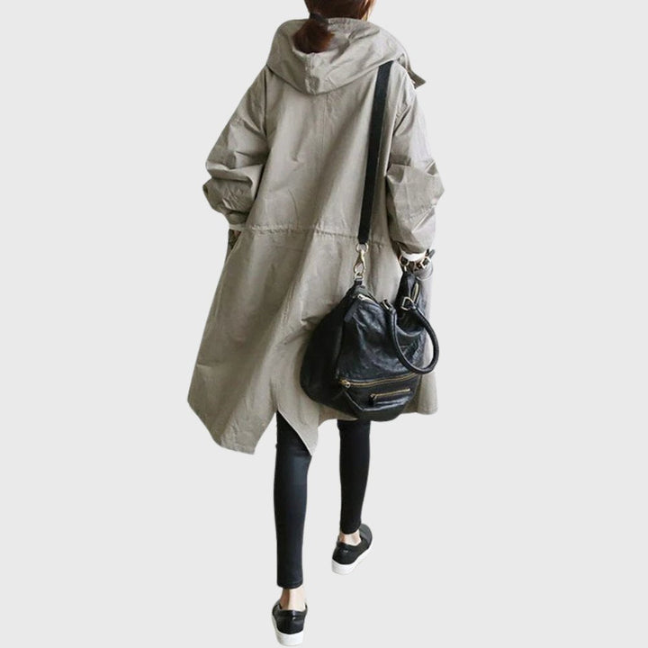 Amber | Long Hooded Trench Coat for Women