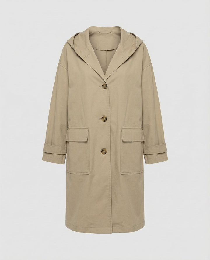 Esme | Longline Long Trench Coat for Women
