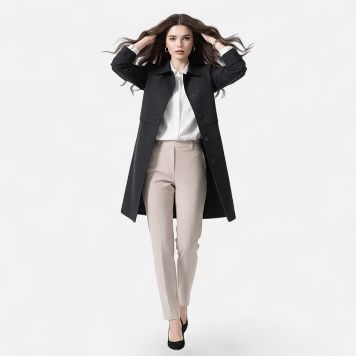 Phoebe | Double-Breasted Trench Coat for Women