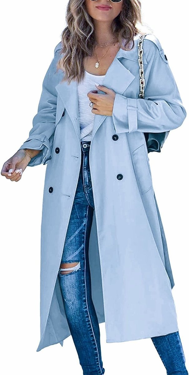 Rosie | Oversized Longline Trench Coat for Women