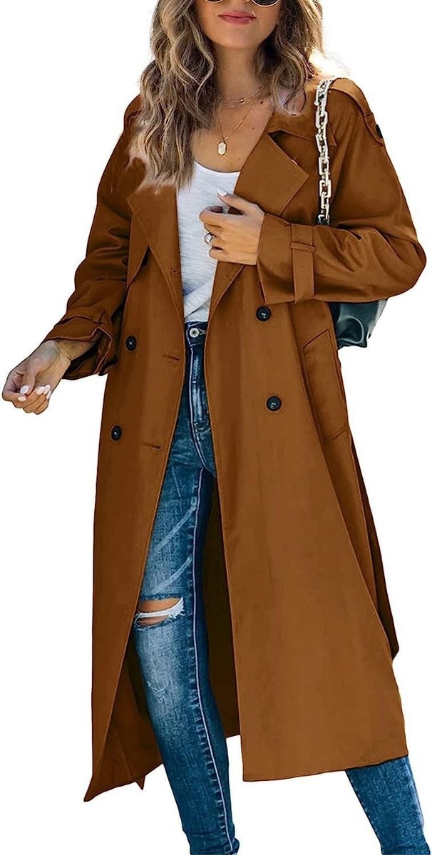 Rosie | Oversized Longline Trench Coat for Women