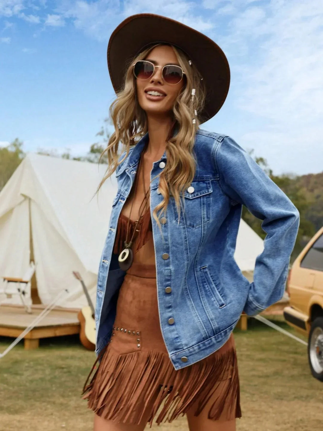 Evelyn | Relaxed Denim Jean Jacket for Women