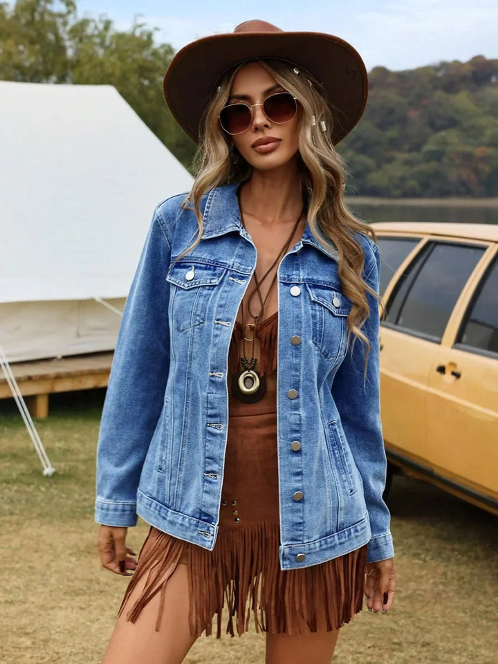 Evelyn | Relaxed Denim Jean Jacket for Women